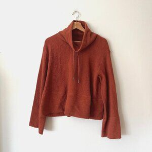 Lululemon Retreat Yourself Cowl Neck Pullover Heathered Rustic Clay Women's M/L